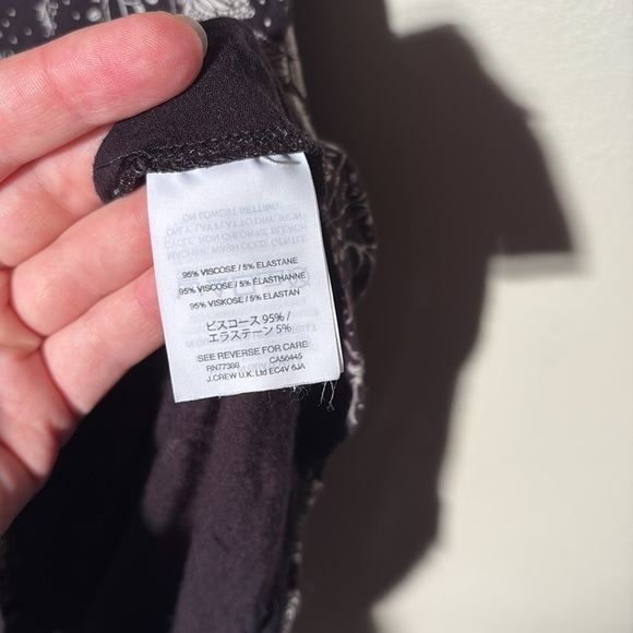 J. Crew Black & White Floral Peplum Tank Top - Picture 7 of 9